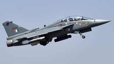 In this file photo, dated Feb. 21, 2019, is seen Chief of Defence Staff Gen Bipin Rawat from the cockpit of the Light Combat Aircraft 'Tejas' in Bengaluru. (PTI)