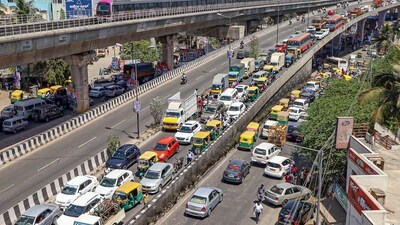 This resulted in a jump from 56,831 in September to 86,014 in October, worsening traffic congestion in Bengaluru. (PTI Photo) (PTI) This resulted in a jump from 56,831 in September to 86,014 in October, worsening traffic congestion in Bengaluru. (PTI Photo) (PTI)