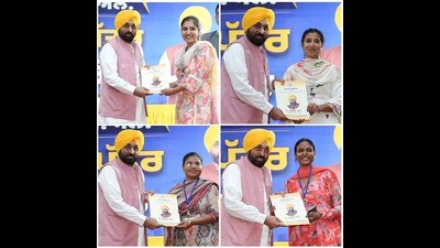 Punjab chief minister (Bhagwant Mann on Thursday handed appointment letters to 2,105 youngsters recruited in the Punjab state power corporation.