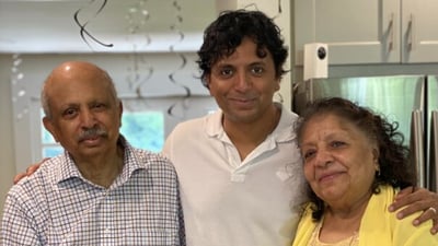 M. Night Shyamalan's father was 88 at the time of his death. (Instagram/@mnight) M. Night Shyamalan's father was 88 at the time of his death. (Instagram/@mnight)
