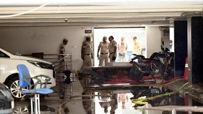 The basement library of RAU’s IAS Study Circle in Rajinder Nagar area got flooded following heavy rainfall. (HT Archive) The basement library of RAU’s IAS Study Circle in Rajinder Nagar area got flooded following heavy rainfall. (HT Archive)