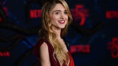 US actress Natalia Dyer attends the world premiere. She plays Nancy on the show. (AFP) US actress Natalia Dyer attends the world premiere. She plays Nancy on the show. (AFP)