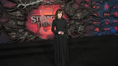 Winona Ryder arrives. The final season of the epic science fiction 1980s series will drop on the streamer on November 26 and will lead up to a final episode being released in theatres on December 31. (Jordan Strauss/Invision/AP) Winona Ryder arrives. The final season of the epic science fiction 1980s series will drop on the streamer on November 26 and will lead up to a final episode being released in theatres on December 31. (Jordan Strauss/Invision/AP)