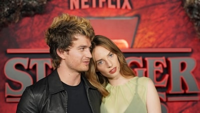 Joe Keery, left, and Maya Hawke arrive at the world premiere. (Jordan Strauss/Invision/AP) Joe Keery, left, and Maya Hawke arrive at the world premiere. (Jordan Strauss/Invision/AP)