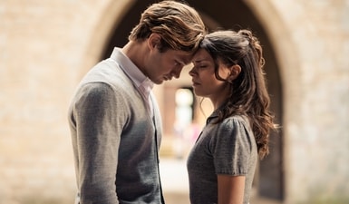Damian Hardung and Harriet Herbig-Matten in a still from Maxton Hall Season 2.