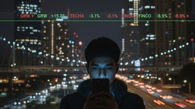 India's retail investors buying more stock that foreign investors are selling. Still, the stock market is trending downwards. (AI Image) India's retail investors buying more stock that foreign investors are selling. Still, the stock market is trending downwards. (AI Image)