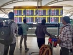 The Indira Gandhi International Airport handles more than 1,500 flight movements daily. The Indira Gandhi International Airport handles more than 1,500 flight movements daily.