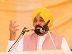 Punjab CM Bhagwant Mann addressing a rally in Tarn Taran on Friday. (HT Photo) Punjab CM Bhagwant Mann addressing a rally in Tarn Taran on Friday. (HT Photo)