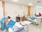The proposal has triggered protests from healthcare workers and unions, who say it will pave the way for the privatisation of public health services. (HT File) The proposal has triggered protests from healthcare workers and unions, who say it will pave the way for the privatisation of public health services. (HT File)