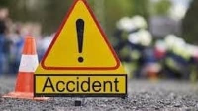 The incident occurred when the lorry, passing through a residential area, reportedly got entangled with an overhead cable. The incident occurred when the lorry, passing through a residential area, reportedly got entangled with an overhead cable.