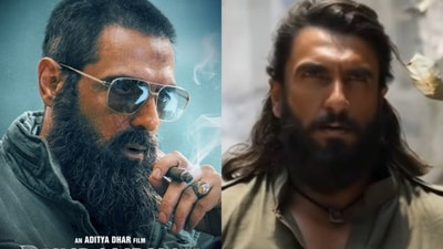 Arjun Rampal and Ranveer Singh's stills from Dhurandhar. Arjun Rampal and Ranveer Singh's stills from Dhurandhar.