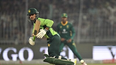 Saim Ayub scored 77 as Pakistan eased to a seven-wicket victory (AFP) Saim Ayub scored 77 as Pakistan eased to a seven-wicket victory (AFP)