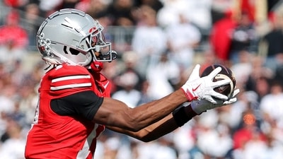 Ohio State Buckeyes wide receiver Carnell Tate (17). (IMAGN IMAGES via Reuters Connect)