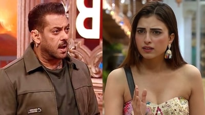 Salman Khan bashes Farrhana Bhatt for looking down upon television. Salman Khan bashes Farrhana Bhatt for looking down upon television.