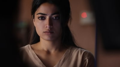 Rashmika Mandanna plays a vulnerable postgraduate student named Bhooma Devi in The Girlfriend. Rashmika Mandanna plays a vulnerable postgraduate student named Bhooma Devi in The Girlfriend.