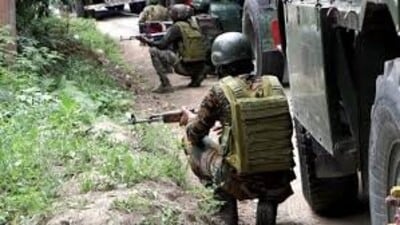 Two terrorists have been neutralised by the security forces in the ongoing operation, an army statement read. (HT Representative) Two terrorists have been neutralised by the security forces in the ongoing operation, an army statement read. (HT Representative)