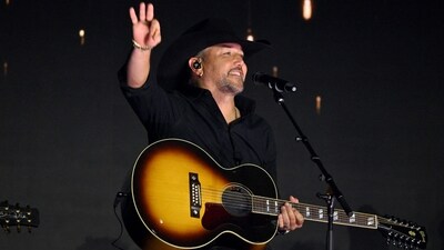 Jason Aldean announced that his new album will be out in April 2026. (Getty Images via AFP) Jason Aldean announced that his new album will be out in April 2026. (Getty Images via AFP)