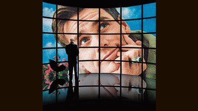What else can a TV screen be? A still from The Truman Show (1998). What else can a TV screen be? A still from The Truman Show (1998).