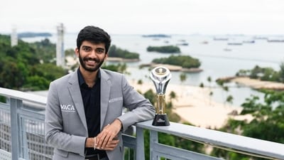 FIDE Chess World Cup 2025: World champion D Gukesh lost his third-round match against Frederik Svane. (HT_PRINT)