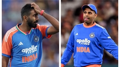 Jasprit Bumrah shared a laugh after Suryakumar Yadav lost another toss Jasprit Bumrah shared a laugh after Suryakumar Yadav lost another toss