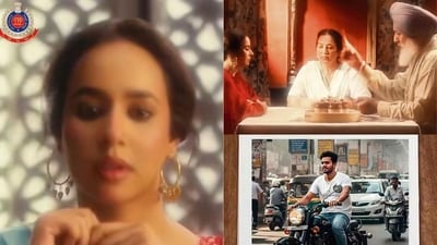 Karan Aujla’s song Boyfriend, featuring Sunanda Sharma, is now on Delhi Police's playlist to urge citizens to follow traffic rules! (Photo: Instagram) Karan Aujla’s song Boyfriend, featuring Sunanda Sharma, is now on Delhi Police's playlist to urge citizens to follow traffic rules! (Photo: Instagram)
