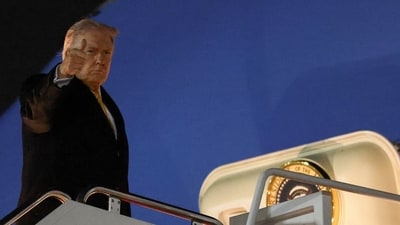 US President Donald Trump could deliver the message in person on Sunday. (REUTERS)