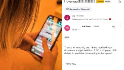 A woman on X went viral after her boyfriend answered her affectionate request with a corporate-style email. A woman on X went viral after her boyfriend answered her affectionate request with a corporate-style email.
