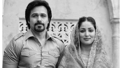 Haq box office collection day 1: Emraan Hashmi and Yami Gautam in a still from the film. Haq box office collection day 1: Emraan Hashmi and Yami Gautam in a still from the film.