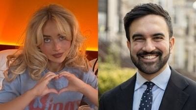 Zohran Mamdani made history, as he's set to be NYC's first Muslim, South Asian mayor and many think Sabrina Carpenter might have set things in motion. (X/@PopCrave, @SabrinaAnnLynn) Zohran Mamdani made history, as he's set to be NYC's first Muslim, South Asian mayor and many think Sabrina Carpenter might have set things in motion. (X/@PopCrave, @SabrinaAnnLynn)