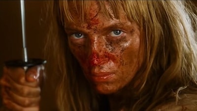Uma Thurman in Kill Bill: The Whole Bloody Affair. (YouTube)