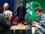 Vassily Ivanchuk lost to Daniel Naroditsky at the 2024 World Blitz C'ship.(X)