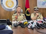 Haryana director general of police (DGP) OP Singh (L) Haryana director general of police (DGP) OP Singh (L)