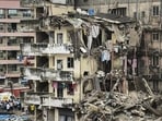 Palghar: A four-storey unauthorised building collapsed onto adjacent vacant chawl, at Virar, in Palghar district, Thursday, Aug. 28, 2025. 15 dead, several injured in the incident. (PTI Photo)(PTI08_28_2025_000276B) (PTI) Palghar: A four-storey unauthorised building collapsed onto adjacent vacant chawl, at Virar, in Palghar district, Thursday, Aug. 28, 2025. 15 dead, several injured in the incident. (PTI Photo)(PTI08_28_2025_000276B) (PTI)