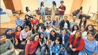 Aryabhatta College students. (HT Photo) Aryabhatta College students. (HT Photo)