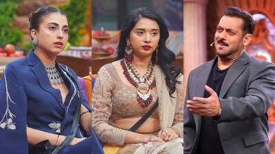Salman Khan roasts Farrhana Bhatt and Tanya Mittal in Bigg Boss 19 Weekend Ka Vaar. Salman Khan roasts Farrhana Bhatt and Tanya Mittal in Bigg Boss 19 Weekend Ka Vaar.