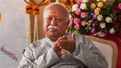 Rashtriya Swayamsevak Sangh (RSS) chief Mohan Bhagwat was speaking in Bengaluru on Nov 8 and 9. (PTI File) Rashtriya Swayamsevak Sangh (RSS) chief Mohan Bhagwat was speaking in Bengaluru on Nov 8 and 9. (PTI File)