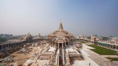 The park, being constructed near Guptar Ghat, will showcase major episodes from the Ramayana through life-sized sculptures of key figures. (PTI)