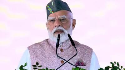 Prime Minister Narendra Modi addressing the statehood silver jubilee celebrations at the Forest Research Institute (FRI) in Dehradun. Prime Minister Narendra Modi addressing the statehood silver jubilee celebrations at the Forest Research Institute (FRI) in Dehradun.