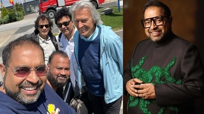 Shakti Band members Shankar Mahadevan with tabla maestro late Ustad Zakir Hussain, guitarist John McLaughlin, percussionist V Selvaganesh, and violinist Ganesh Rajagopalan Shakti Band members Shankar Mahadevan with tabla maestro late Ustad Zakir Hussain, guitarist John McLaughlin, percussionist V Selvaganesh, and violinist Ganesh Rajagopalan