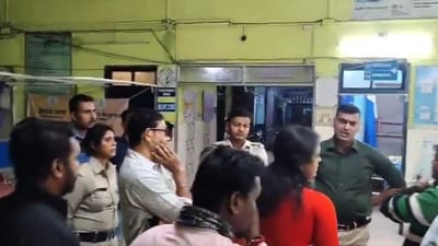 Officials said she was found lying unconscious with injury marks near a drain in the Tarakeshwar railway station on Saturday afternoon. Officials said she was found lying unconscious with injury marks near a drain in the Tarakeshwar railway station on Saturday afternoon.