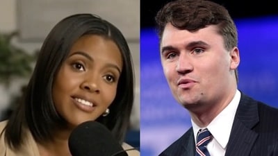 Candace Owens said Charlie Kirk had given his life to Donald Trump and to politics. (X/@charleshorn, X/@America_First0) Candace Owens said Charlie Kirk had given his life to Donald Trump and to politics. (X/@charleshorn, X/@America_First0)