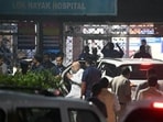 Home minister Amit Shah arrives at LNJP Hospital following a blast near Red Fort (Sonu Mehta/ HT) Home minister Amit Shah arrives at LNJP Hospital following a blast near Red Fort (Sonu Mehta/ HT)