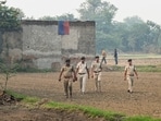 Faridabad: Police officials during a search and cordon operation linked to an interstate and transnational terror module, at Fatehpur Taga village, in Faridabad district, Haryana, Monday, Nov. 10, 2025. Faridabad: Police officials during a search and cordon operation linked to an interstate and transnational terror module, at Fatehpur Taga village, in Faridabad district, Haryana, Monday, Nov. 10, 2025.