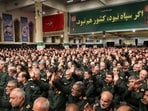 Commanders and members of the Islamic Revolutionary Guard Corps meet with Iran's Supreme Leader Ayatollah Ali Khamenei in Tehran.
