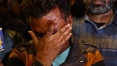 A man reacts while speaking to the media outside a hospital, following an explosion Red Fort in Old Delhi. (REUTERS) A man reacts while speaking to the media outside a hospital, following an explosion Red Fort in Old Delhi. (REUTERS)