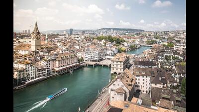 A view of Zurich (Courtesy Zurich Tourism) A view of Zurich (Courtesy Zurich Tourism)