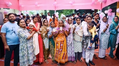 The first phase of the Bihar elections recorded a voter turnout of 65.08 per cent. (ANI) The first phase of the Bihar elections recorded a voter turnout of 65.08 per cent. (ANI)