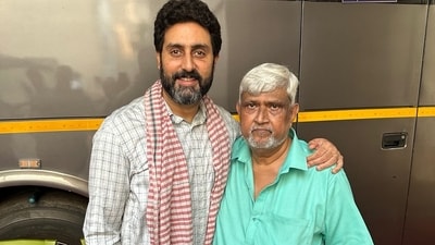 Abhishek Bachchan shared a photo with his late make-up artist, Ashok Sawant. Abhishek Bachchan shared a photo with his late make-up artist, Ashok Sawant.