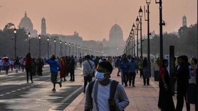 At 9 am, Delhi’s overall Air Quality Index (AQI) stood at 345, CPCB data showed. (AP photo) At 9 am, Delhi’s overall Air Quality Index (AQI) stood at 345, CPCB data showed. (AP photo)