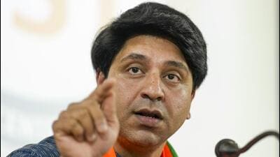 BJP spokesperson Shehzad Poonawalla addresses a press conference in Bengaluru. (PTI) BJP spokesperson Shehzad Poonawalla addresses a press conference in Bengaluru. (PTI)